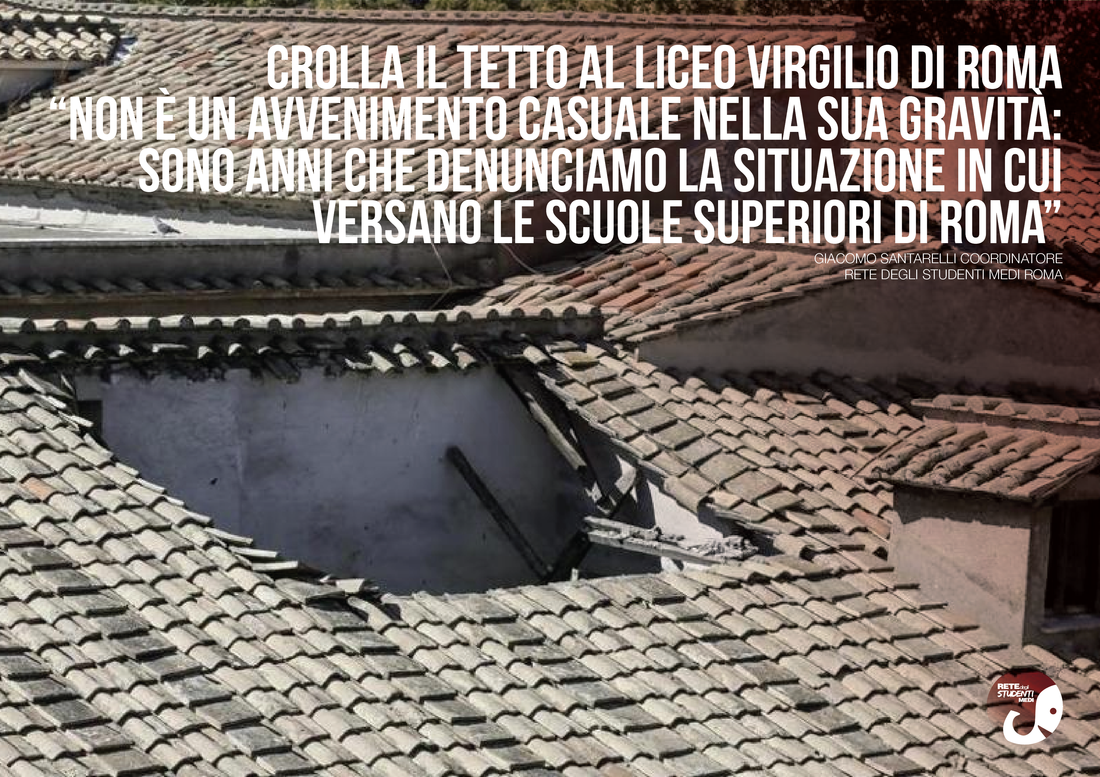 tetto crollato liceo virgilio