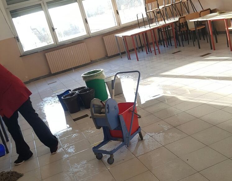 Allagamento Istituto Cossa Pavia