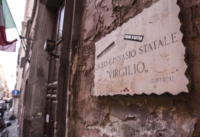 Tegola cade Liceo Virgilio