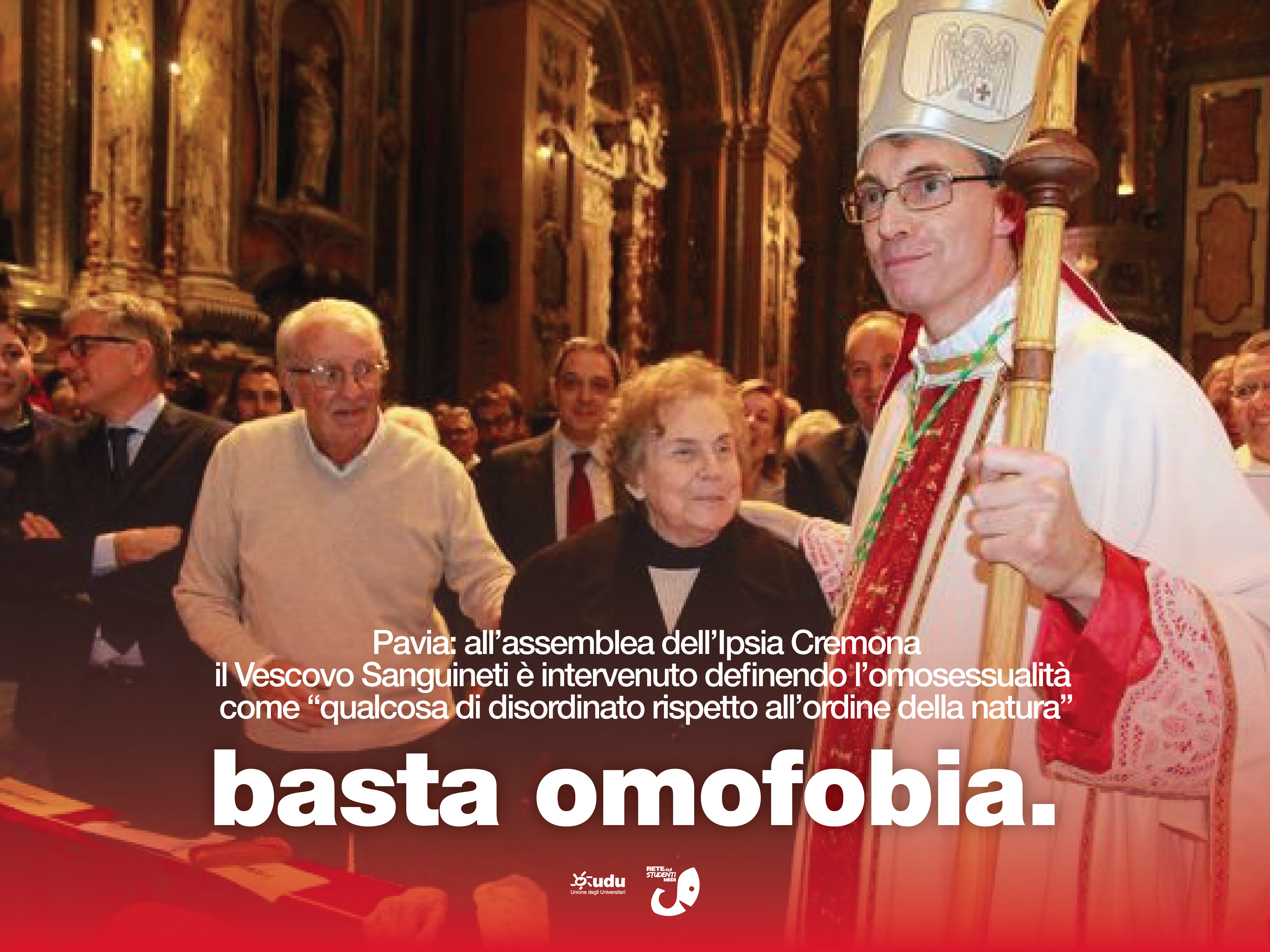 Vescovo Pavia dichiarazioni omofobe