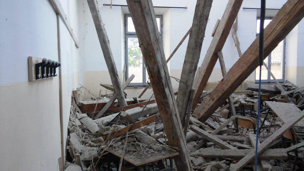 Fermo crollo ITIS Montani